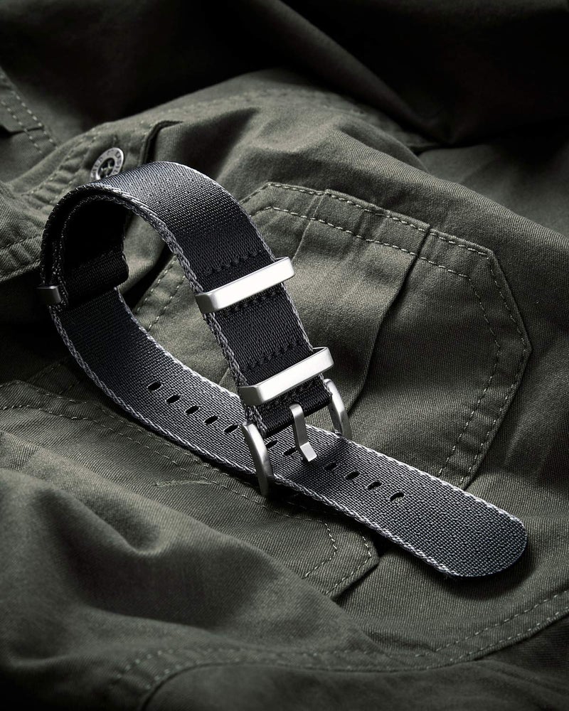 BINLUN Nylon Watch Band Thick G10 Premium Ballistic Nylon Multicolor Replacement Watch Straps with Silver/Black Stainless Steel Buckle for Men Women 18mm 20mm 22mm 24mm - Image 2